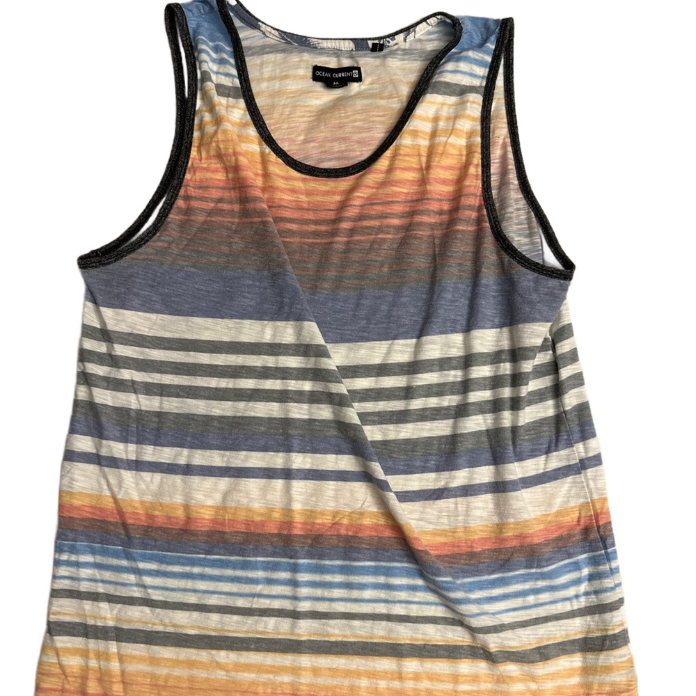 Ocean Current Multicolor Striped Tank Top